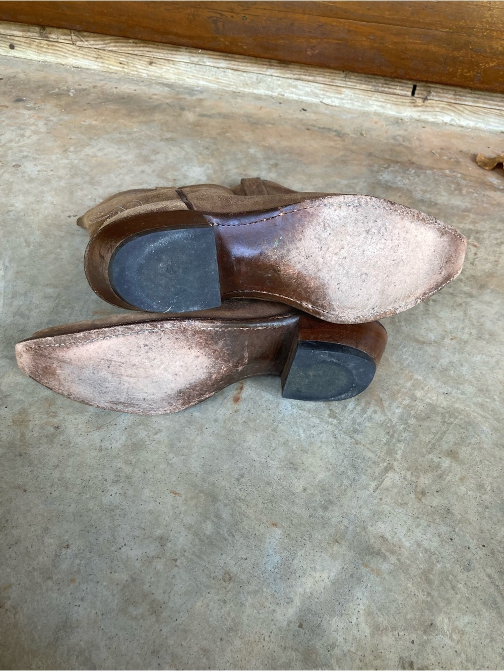 Lucchese | Suede Cowboy Boots - Picture 9 of 9
